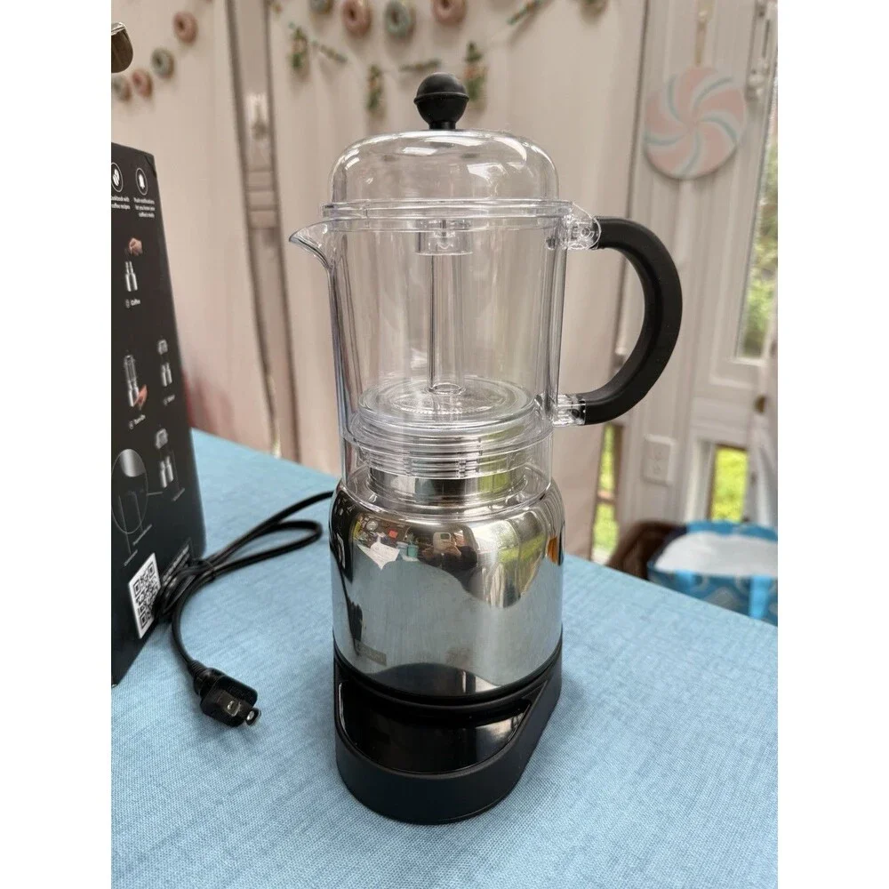 Bodum CHAMBORD 6-Cup Programmable Automatic Espresso Maker 12099-16TG Used Once